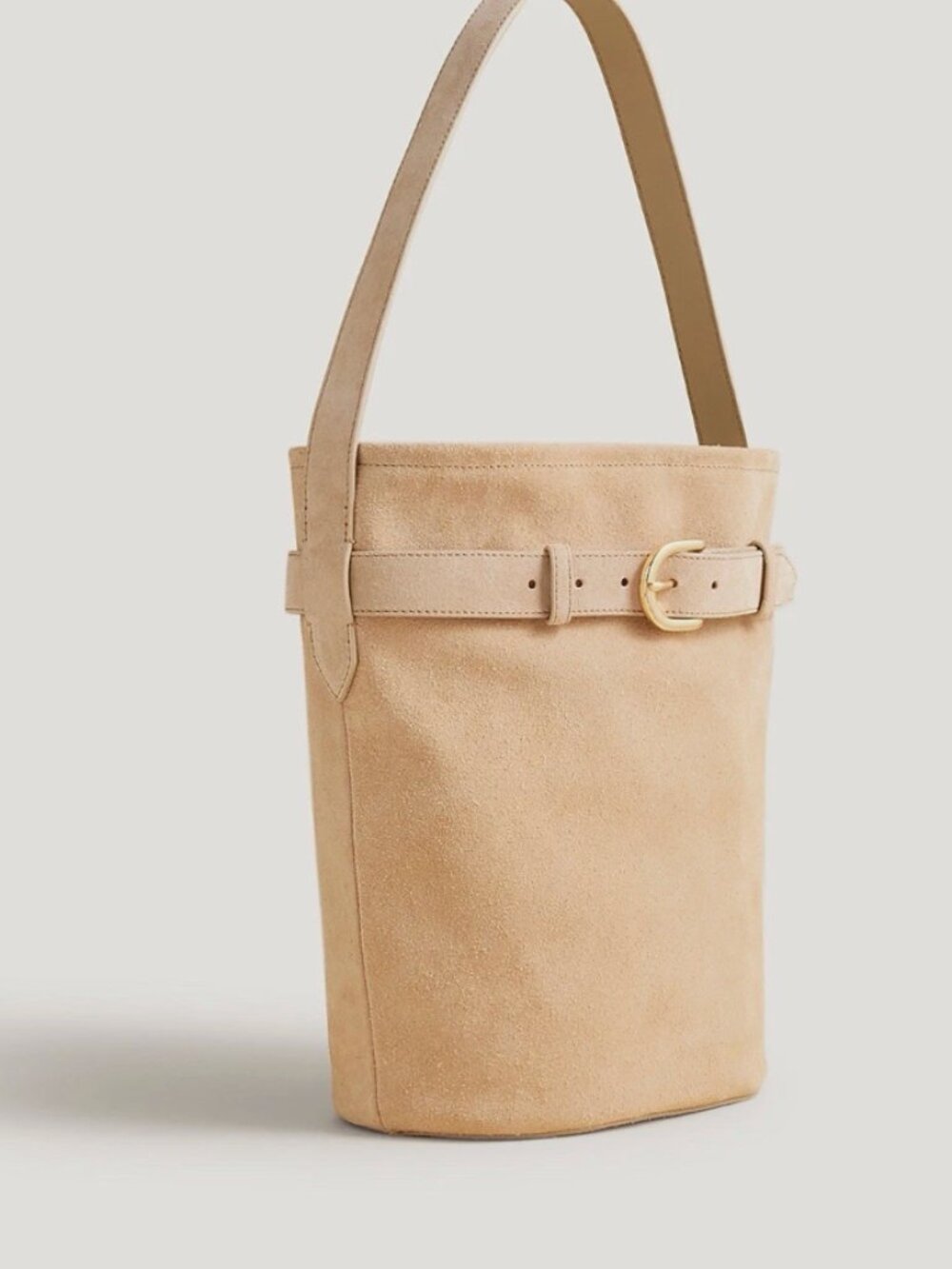 J.Crew Berkeley belted bucket bag in suede - Picture 2 of 3